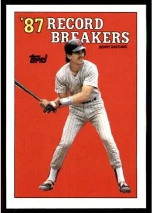Benny Santiago 1988 Topps Record Breakers Baseball #7