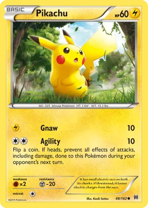 Pikachu Pokémon BREAKthrough #48 Reverse Holo