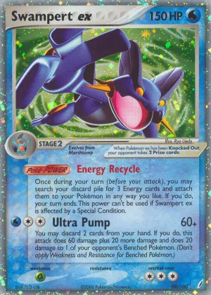 Swampert ex Pokémon Crystal Guardians #98 Holo