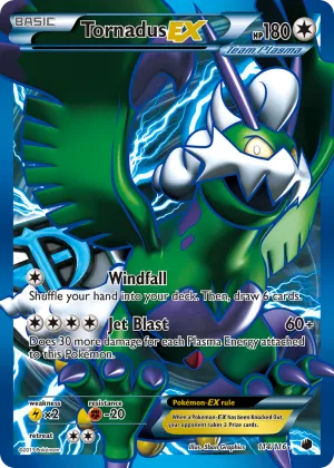 Tornadus-EX Pokémon Plasma Freeze #114 Holo