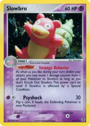 Slowbro Pokémon FireRed & LeafGreen #14 Reverse Holo