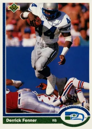 Derrick Fenner 1991 Upper Deck Football #139