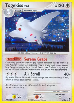 Togekiss Pokémon Great Encounters #11 Reverse Holo