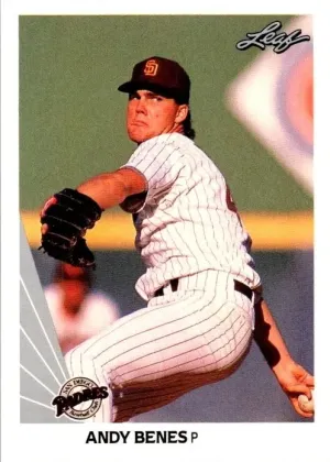 Andy Benes 1990 Leaf Baseball #56