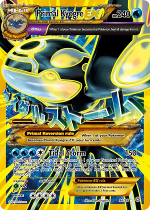 Primal Kyogre-EX Pokémon Ancient Origins #96 Holo