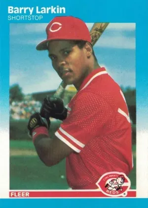 Barry Larkin 1987 Fleer Baseball #204