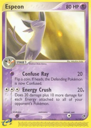 Espeon Pokémon Sandstorm #16 Reverse Holo