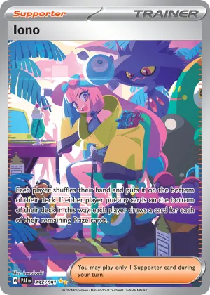 Iono Pokémon Paldean Fates #237 Holo