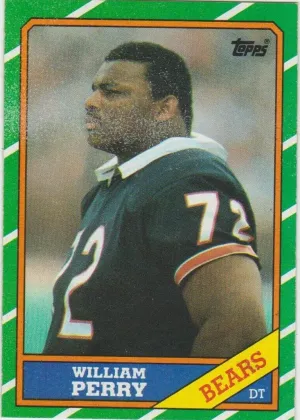 William Perry 1986 Topps Football #20