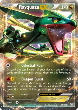 Rayquaza-EX Pokémon Dragons Exalted #85 Holo