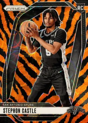 Stephon Castle 2024 Panini Prizm Basketball Choice Tiger Stripe #234