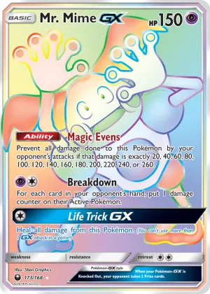 Mr. Mime-GX Pokémon Celestial Storm #173 Holo