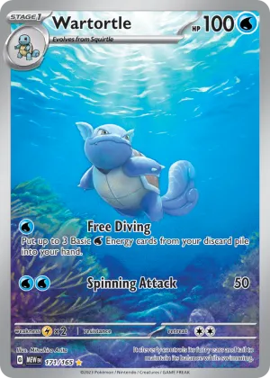 Wartortle Pokémon 151 #171 Holo