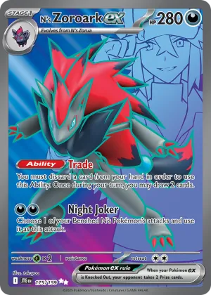 N's Zoroark ex Pokémon Journey Together #175 Holo