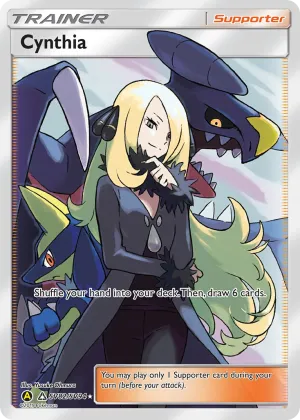 Cynthia Pokémon Hidden Fates Shiny Vault #SV82 Holo