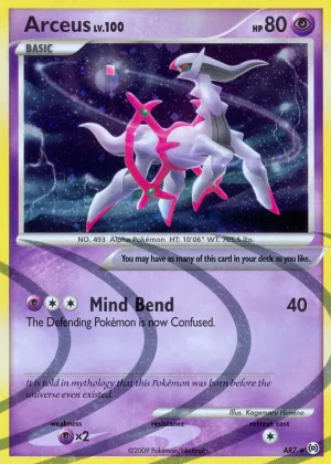 Arceus Pokémon Arceus #AR7 Holo