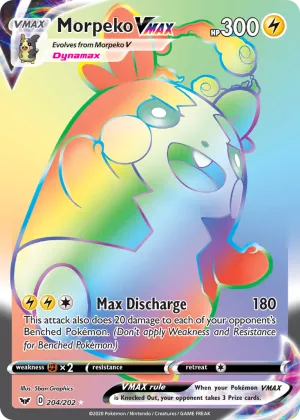 Morpeko VMAX Pokémon Sword & Shield #204 Holo
