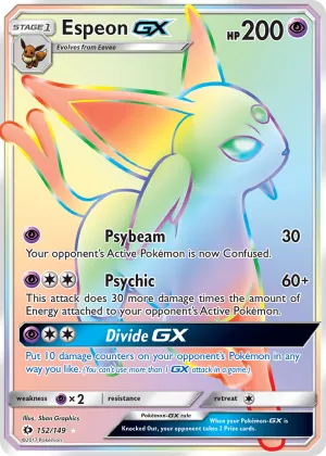 Espeon-GX Pokémon Sun & Moon #152 Holo