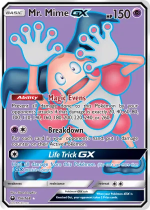 Mr. Mime-GX Pokémon Celestial Storm #156 Holo