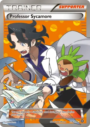 Professor Sycamore Pokémon Steam Siege #114 Holo