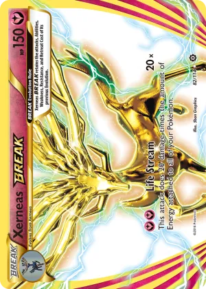 Xerneas BREAK Pokémon Steam Siege #82 Holo