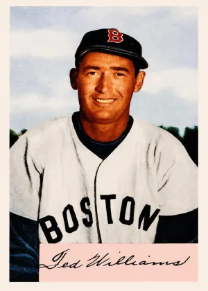 Ted Williams 1989 Bowman Tiffany Baseball 1954 Reprint #NNO