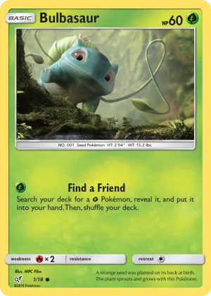 Bulbasaur Pokémon Detective Pikachu #1 Holo