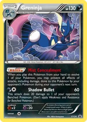 Greninja Pokémon XY Black Star Promos #XY24 Holo