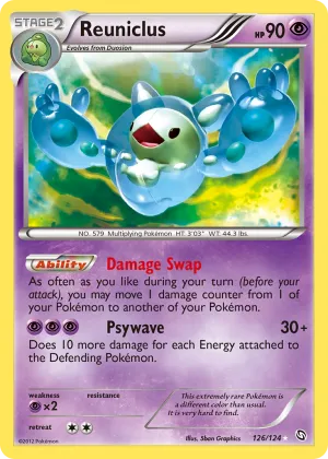 Reuniclus Pokémon Dragons Exalted #126 Holo