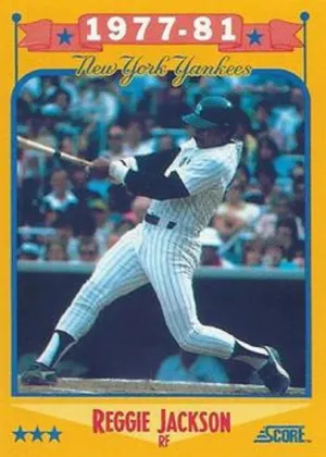 Reggie Jackson 1988 Score Baseball #502