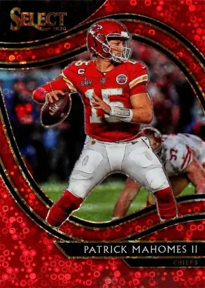 Patrick Mahomes II 2020 Panini Select Field Level Football Disco Red #302