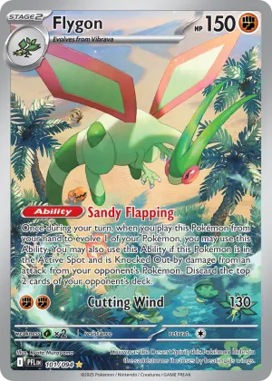 Flygon Pokémon Phantasmal Flames #101 Holo