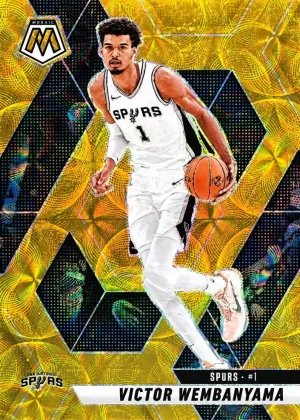 Victor Wembanyama 2024 Panini Mosaic Basketball International Gold #31