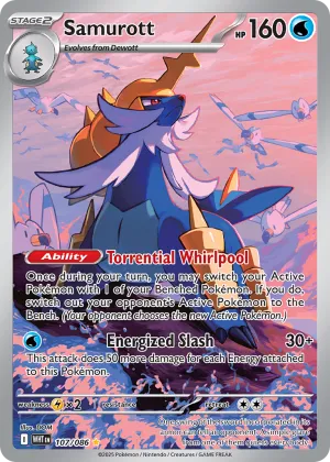 Samurott Pokémon White Flare #107 Holo