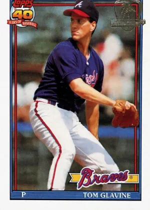 Tom Glavine 1991 Topps Desert Shield Baseball #82