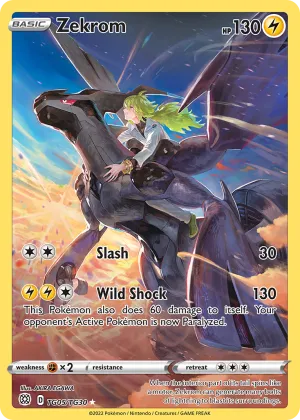 Zekrom Pokémon Brilliant Stars Trainer Gallery #TG05 Holo