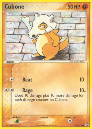 Cubone Pokémon Delta Species #60 Reverse Holo