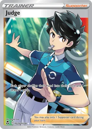 Judge Pokémon Silver Tempest Trainer Gallery #TG25 Holo