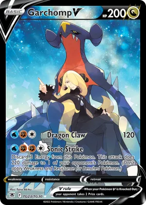 Garchomp V Pokémon Astral Radiance Trainer Gallery #TG23 Holo