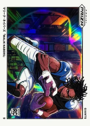 Malik Nabers 2024 Panini Prizm Manga Horizontal Football #M-MNA