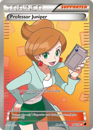 Professor Juniper Pokémon Plasma Freeze #116 Holo