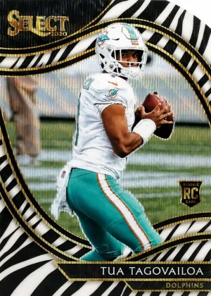 Tua Tagovailoa 2020 Panini Select Field Level Football Zebra #345