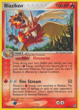 Blaziken Pokémon Power Keepers #5 Reverse Holo