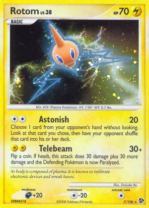 Rotom Pokémon Great Encounters #7 Holo