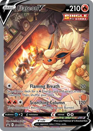 Flareon V Pokémon SWSH Black Star Promos #SWSH179 Holo