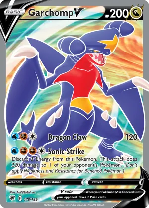 Garchomp V Pokémon Astral Radiance #178 Holo