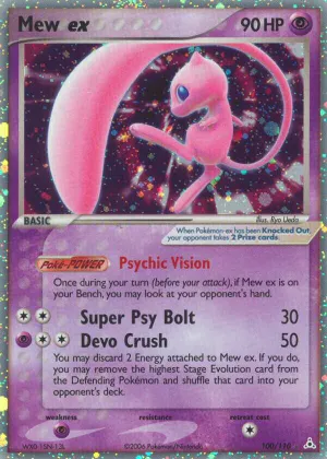 Mew ex Pokémon Holon Phantoms #100 Holo