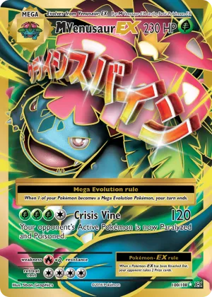 M Venusaur-EX Pokémon Evolutions #100 Holo