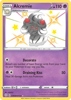Alcremie Pokémon Shining Fates Shiny Vault #SV058 Holo