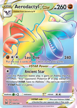 Aerodactyl VSTAR Pokémon Lost Origin #199 Holo